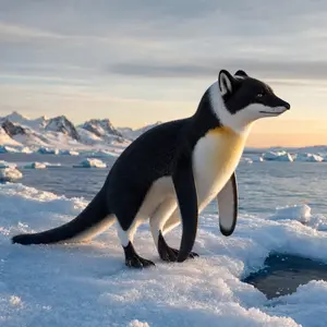 Arctic fox + Penguin